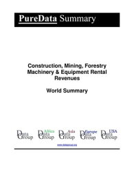 Construction, Mining, Forestry Machinery & Equipment Rental Revenues World Summary Market Values & Financials by Country【電子書籍】[ Editorial DataGroup ]