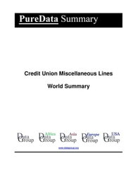 Credit Union Miscellaneous Lines World Summary Market Values & Financials by Country【電子書籍】[ Editorial DataGroup ]