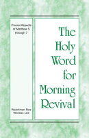 Crucial Aspects of Matthew 5 through 7