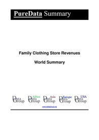 Family Clothing Store Revenues World Summary Market Values & Financials by Country【電子書籍】[ Editorial DataGroup ]