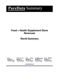 Food + Health Supplement Store Revenues World Summary Market Values & Financials by Country【電子書籍】[ Editorial DataGroup ]