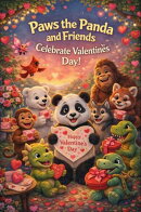 Paws the Panda and Friends Celebrate Valentine's Day