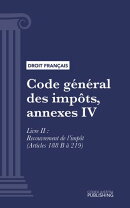 Code général des impôts, annexe IV