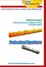 Attorneys 2015 Directory of Search Firms and Recruiters【電子書籍】[ Jane Lockshin ]