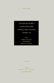 Author and Subject Cumulative Index, Including Tables of Contents Subject and Author Cumulative Index, Volumes 1-24【電子書籍】[ Ronald Powell ]