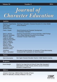 Journal of Character Education Vol. 10 #2【電子書籍】