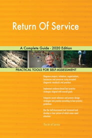 Return Of Service A Complete Guide - 2020 Edition【電子書籍】[ Gerardus Blokdyk ]