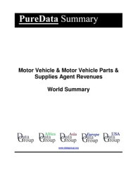 Motor Vehicle & Motor Vehicle Parts & Supplies Agent Revenues World Summary Market Values & Financials by Country【電子書籍】[ Editorial DataGroup ]