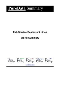 Full-Service Restaurant Lines World Summary Market Values & Financials by Country【電子書籍】[ Editorial DataGroup ]