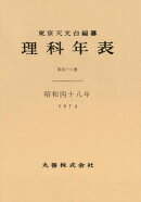 理科年表　昭和48年