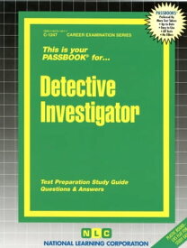 Detective Investigator Passbooks Study Guide【電子書籍】[ National Learning Corporation ]