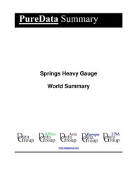 Springs Heavy Gauge World Summary Market Values & Financials by Country【電子書籍】[ Editorial DataGroup ]