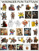 194 Wikinger Fun Tattoos.