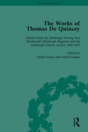The Works of Thomas De Quincey, Part I Vol 6【電子書籍】[ Grevel Lindop ]