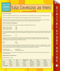 Italian Conversation and Verbs (Speedy Language Study Guide)【電子書籍】[ Speedy Publishing ]