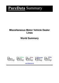 Miscellaneous Motor Vehicle Dealer Lines World Summary Market Values & Financials by Country【電子書籍】[ Editorial DataGroup ]