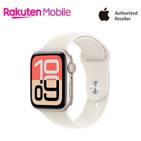 【新登場】【条件達成で3300ポイント】Apple Watch SE 3 スターライトアルミニウムケースとスターライトスポーツバンド ケースサイズ：40mm/44mm GPS＋Cellularモデル 新品 純正 国内正規品 Apple認定店 アップルウォッチ セルラー