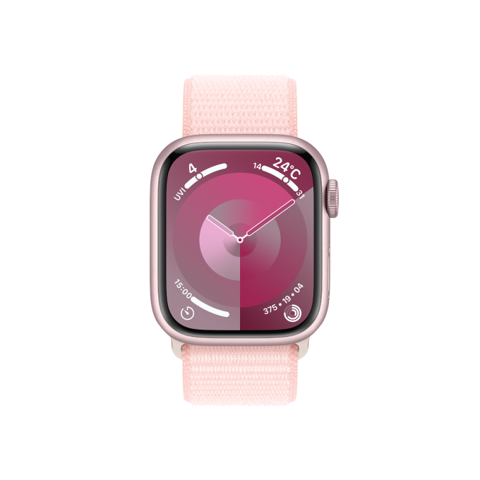 Apple Watch Series 9 ピンクアルミニウムケースとライトピンクスポーツループ ケースサイズ：41mm GPS＋Cellularモデル 本体のみ   新品 純正 国内正規品 Apple認定店