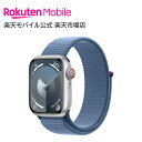Apple Watch Series 9 シルバーアルミニウムケースとウインターブルースポーツループ ケースサイズ：41mm GPS＋Cellul…