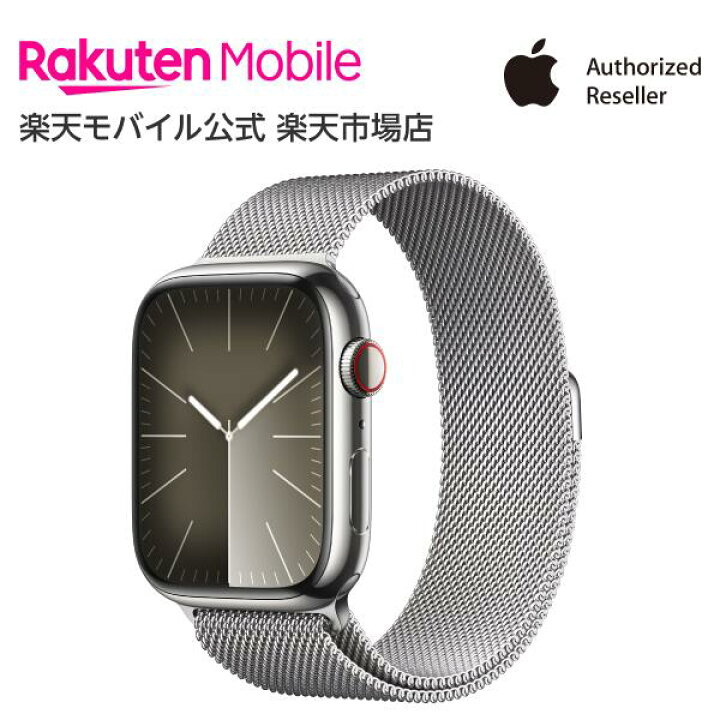 楽天市場】Apple Watch Series 9 シルバーステンレススチールケースと 