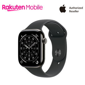 【新登場】【10%OFFクーポン＆条件達成で3300ポイント】Apple Watch Series 11 スレートチタニウムケースとブラックスポーツバンド ケースサイズ：42mm/46mm GPS＋Cellularモデル 新品 純正 国内正規品 Apple認定店 アップルウォッチ セルラー
