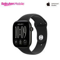 【新登場/条件達成で3300ポイント】 Apple Watch Series 12 ブラックアルミニウムケースとブラックスポー…