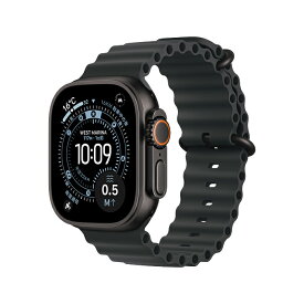 【10%OFFクーポン＆条件達成で3300ポイント】Apple Watch Ultra 3 ブラックチタニウムケースとブラックオーシャンバンド ケースサイズ：49mm GPS＋Cellularモデル 新品 純正 国内正規品 Apple認定店 アップルウォッチ セルラー