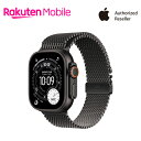 【新登場】【10%OFFクーポン＆条件達成で3300ポイント】Apple Watch Ultra 3 ブラックチタニウムケースとブラックチタニウムミラネーゼループ ケースサイズ：49mm GPS＋Cellularモデル 新品 純正 国内正規品 Apple認定店 アップルウォッチ セルラー