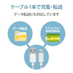 エレコムLightningケーブルライトニングiPhone充電ケーブルスタンダード【iPhone13/12/SE(第2世代)対応】Apple認証品1mホワイトMPA-UALA10WH