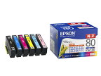 EPSONエプソンカラリオプリンター用インクカートリッジ（6色パック）IC6CL80