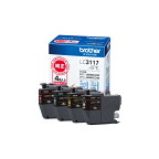 ブラザーbrotherインクカートリッジ4色パックLC3117-4PK