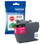 ブラザーbrother【ブラザー純正】インクカートリッジマゼンタLC412M