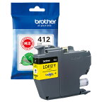ブラザーbrother【ブラザー純正】インクカートリッジイエローLC412Y