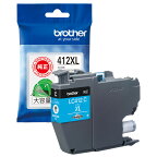 ブラザーbrother【ブラザー純正】インクカートリッジシアン(大容量)LC412XLC