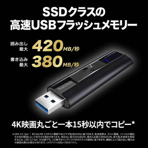 SanDisk Extreme PRO USB 3.2 \bhXe[gtbVhCu 128GB SDCZ880-128G-J46