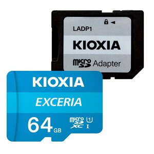 KIOXIA microSDJ[h 64GB Class10 KEMC-A064G EXCERIA GNZA Ń SDϊA_v^t