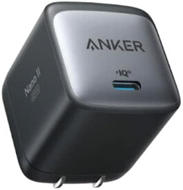 Anker Nano II 45W スマホ ノートパソコン対応 コンパクト 急速充電器 【GaN (窒化ガリウム) II 採用/PPS規格対応/PD対応/PSE技術基準適合/折りたたみ式プラグ】 ブラック / ホワイト