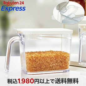 480ml 調味料ポット 調味料入れ 計量スプーン キッチン スプーン付き 保存容器 容器 ケース【 ASVEL FORMA MSポット 】 ホワイト / グレー