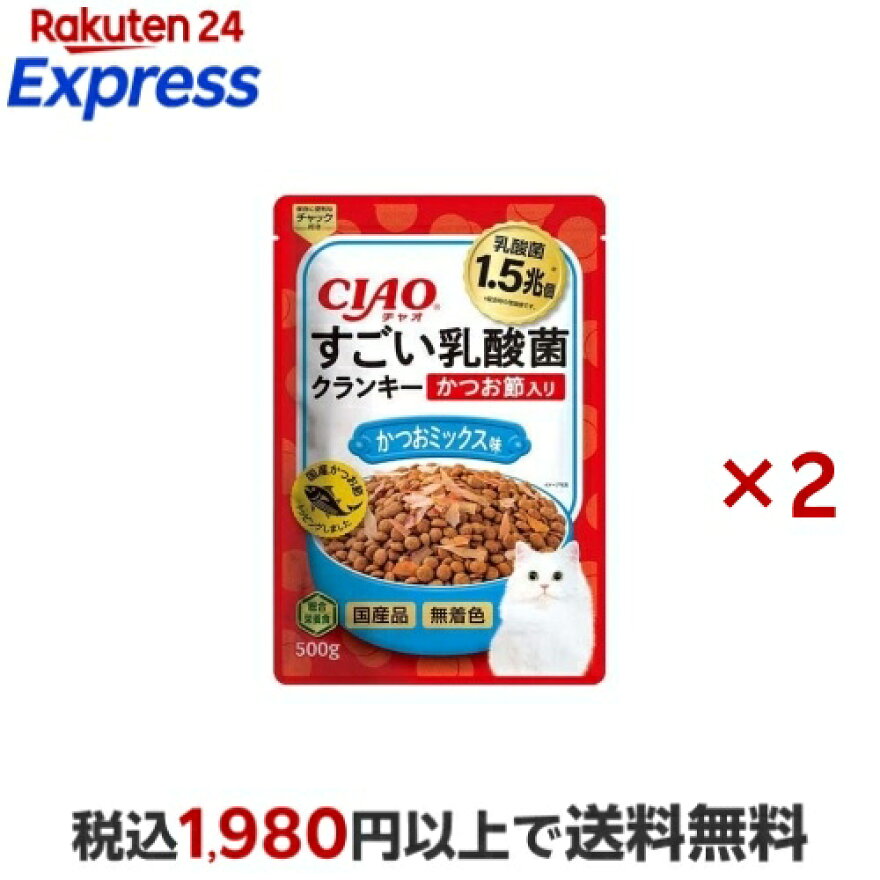 CIAO すごい乳酸菌クランキー かつお節入り かつおミックス味 500g