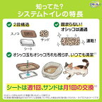 デオトイレ らくらくシンプル 本体セット ナチュラルアイボリー 猫用トイレ 1セット
