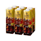 KEY DOORS+ リキッドコーヒー 無糖 テトラプリズマ 1000ml×6本入