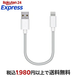 �G���R�� iPhone ���C�g�j���O�P�[�u�� 10cm iPod �[�d �z���C�g MPA-UAL01WH 1�� �p�\�R���T�v���C