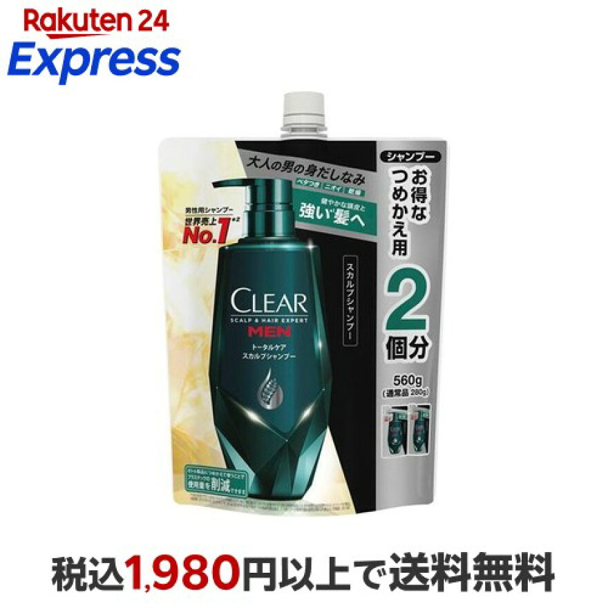 クリアフォーメン トータルケア スカルプシャンプー つめかえ用 560g
