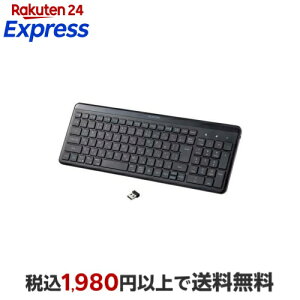 �G���R�� �L�[�{�[�h ���� 2.4GHz ���C�����X USB-A�ڑ� �É� �u���b�N 1�� �y�G���R��(ELECOM)�z �p�\�R���T�v���C