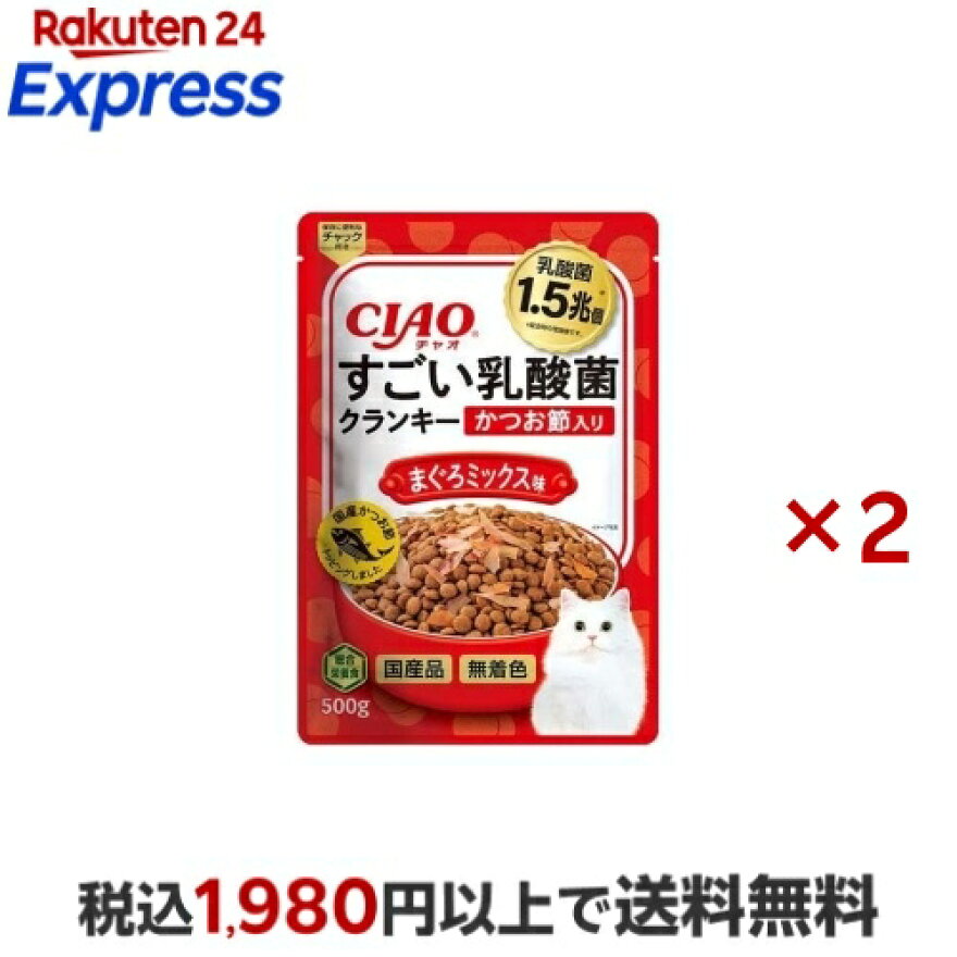 CIAO すごい乳酸菌クランキー かつお節入り まぐろミックス味 500g