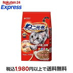 ねこ元気 全成長段階用 お魚とお肉ミックス まぐろ・白身魚・チキン・緑黄色野菜入り 1kg