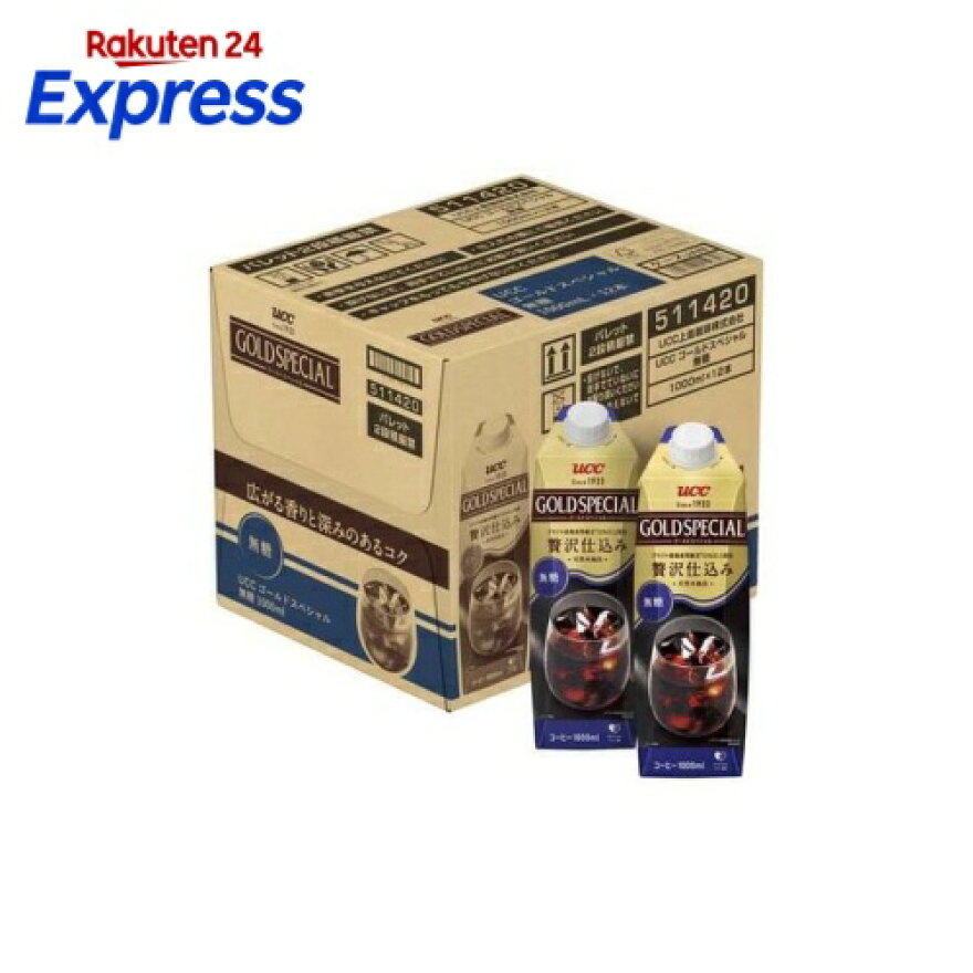 UCC ゴールドスペシャル アイスコーヒー 無糖 1000ml*12本入