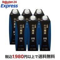 京都 小川珈琲 炭焼珈琲 微糖 1000ml*6本入 【小川珈琲店】 コーヒー飲料
