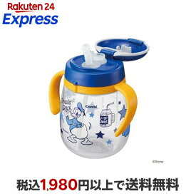 コンビ ラクマグ 漏れないストロー340 ドナルドダック トレーニングマグ 1個 【コンビ】 食器・食事用品