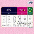 ソフィ kiyora 贅沢吸収 ホワイトフローラル 少し多い用  15.5cm 52枚入